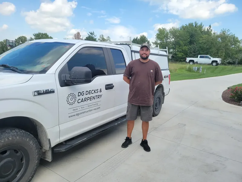 Cody, owner of DG Decks & Carpentry, in Lincoln, NE