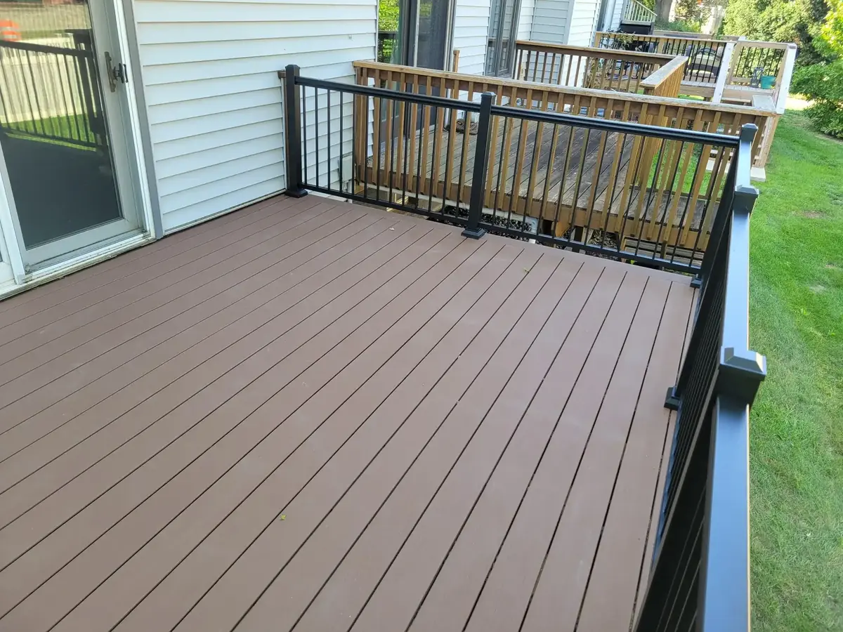 Custom backyard deck project in Lincoln, NE